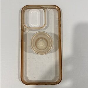 Clear Phone Case with PopGrip Compatible Ring - iPhone 15 Pro